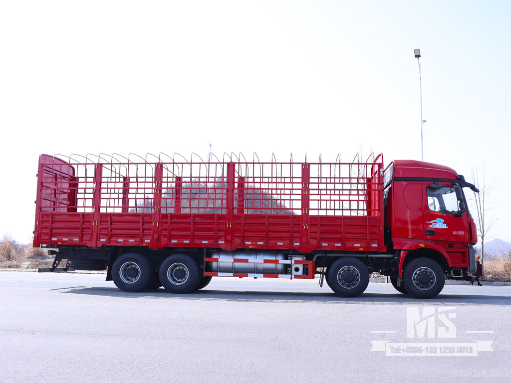 Dongfeng 31 Ton Flat-nose Extended Cab Stake Body Cargo Truck (500 HP) | รถบรรทุกส่งออกพิเศษ 
