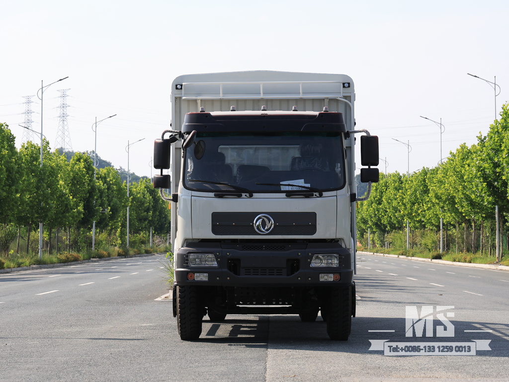 Dongfeng 21 Ton Flat Semi Cab Box-Type Transport CaogoTruck (210 HP) | รถบรรทุกส่งออกพิเศษ 