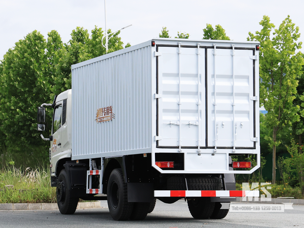 Dongfeng 18 Ton White 4×2 Flat-head Box Truck (210 HP) | รถบรรทุกส่งออกพิเศษ