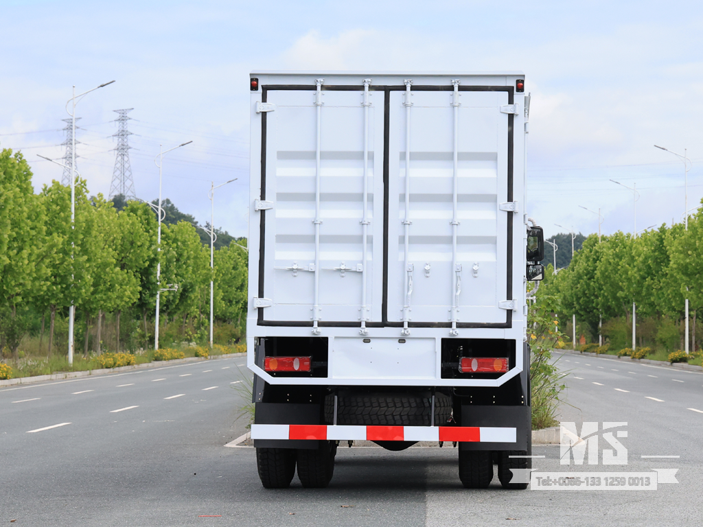 Dongfeng 18 Ton White 4×2 Flat-head Box Truck (210 HP) | รถบรรทุกส่งออกพิเศษ