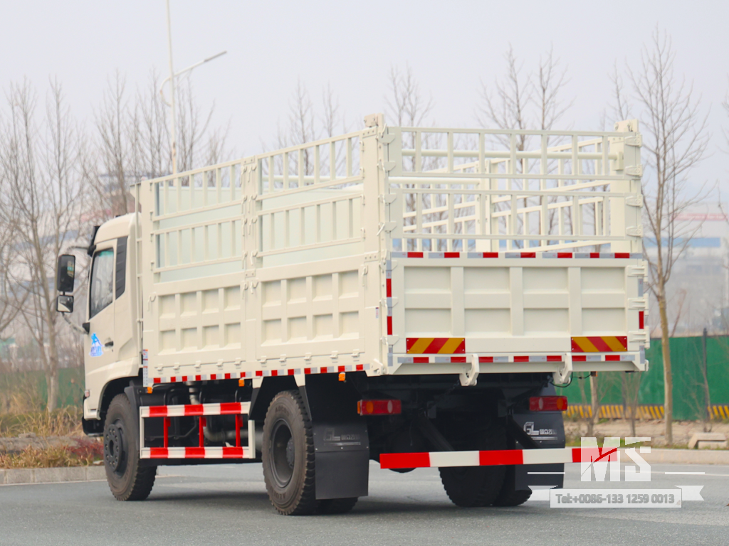 Dongfeng 18 Ton White 4×2 Grid Stake Dump Truck (210 HP) | รถบรรทุกส่งออกพิเศษ