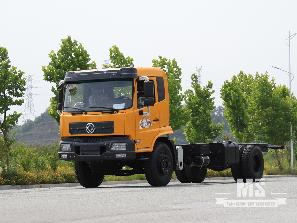 Dongfeng 4 × 4 Flathead Truck Chassis_4 * 4 260hp Flat Head Truck แชสซีขับเคลื่อนสี่ล้อสำหรับขาย _ แชสซีรถบรรทุกส่งออกพิเศษ 