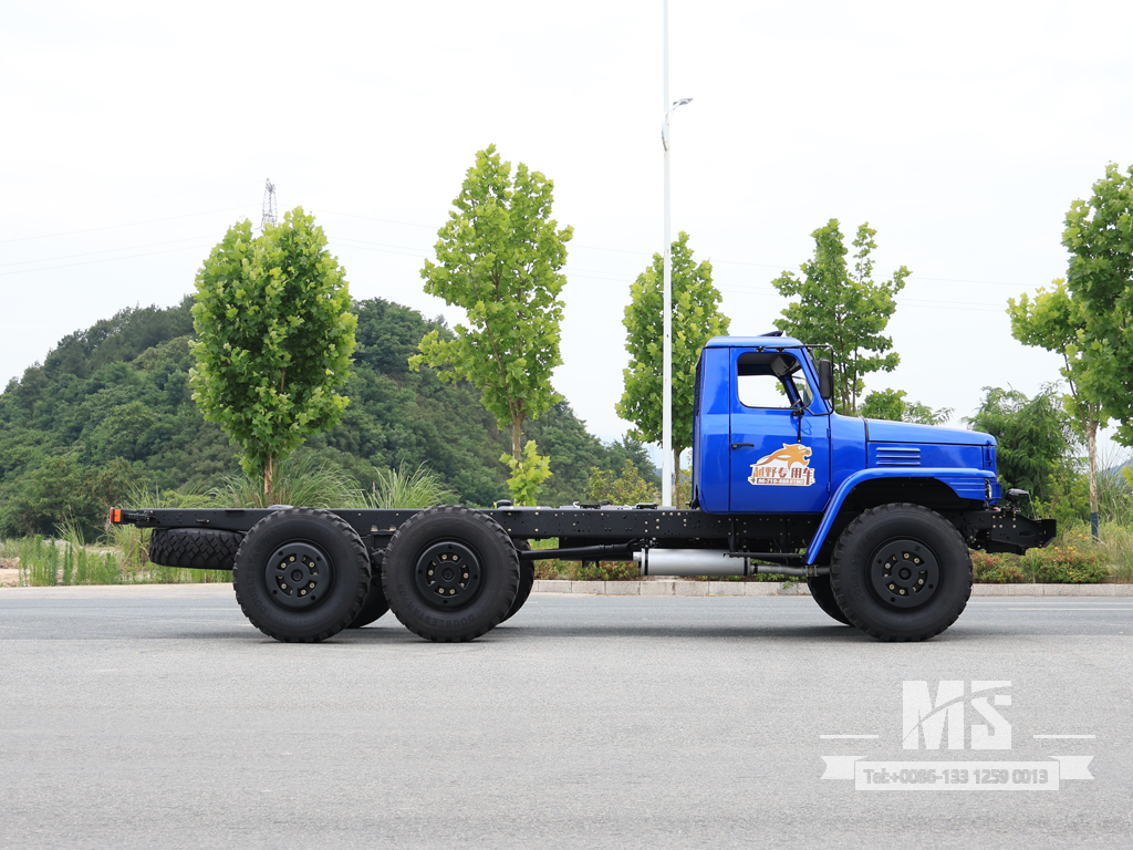 Dongfeng 6 × 6 EQ2100 Chassis_6 * 6 190hp รถบรรทุกธรรมดาหกล้อแชสซีสำหรับขาย _ แชสซีส่งออกพิเศษ 